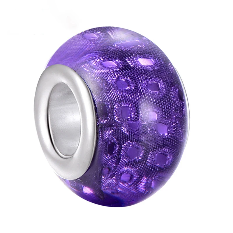 Бесплатная доставка европейские Красочные Бусины-шармы из муранской смолы