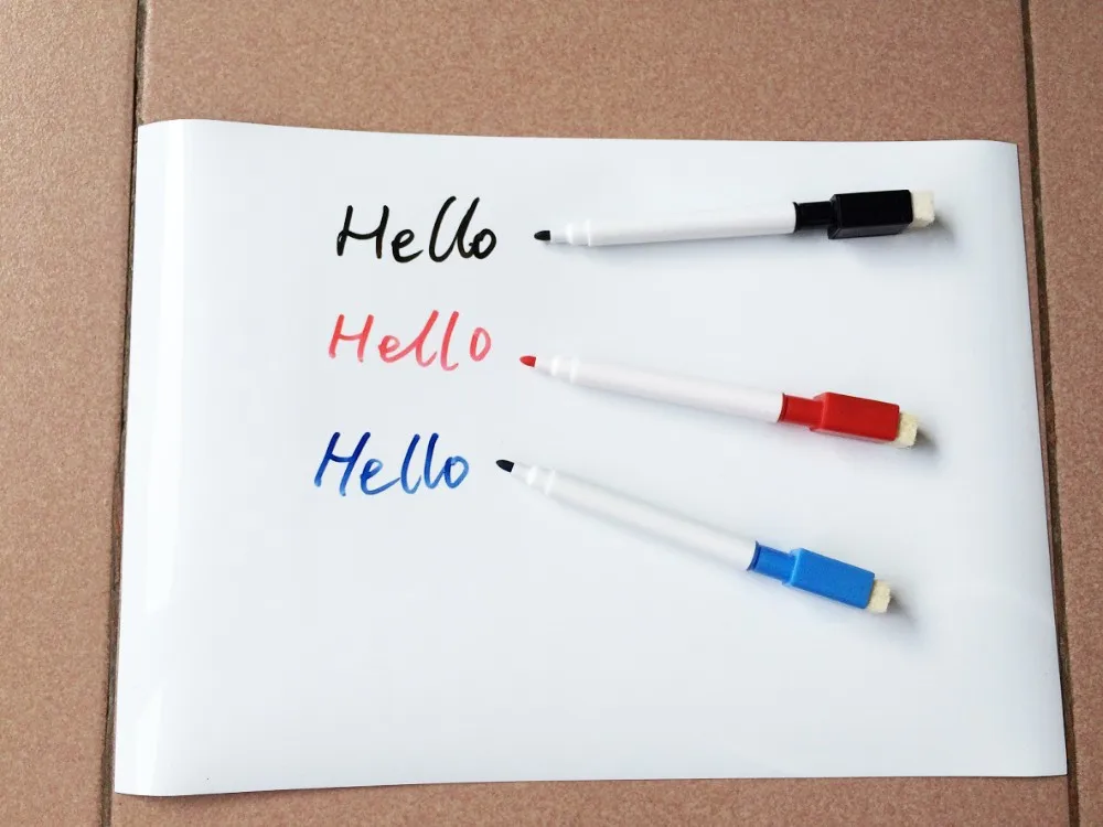 Erasable Magnetic Whiteboard Magnet Board Fridge Sticker Home Office Reminder Kitchen Message White Writing Pad Pen | Канцтовары для