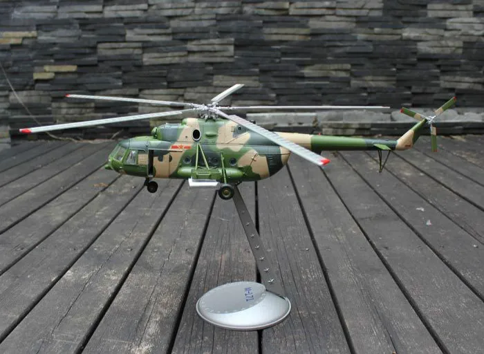 1:48 м 171 модель боевого вертолета из сплава Готовая модель самолета военная модель танспорта модель вертолета подарок на день рождения украшение дома