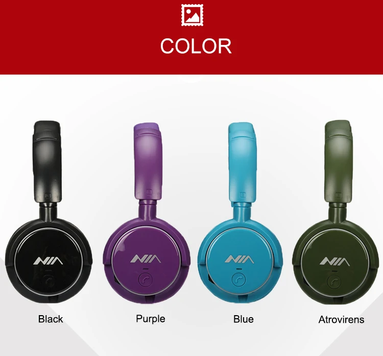 Оригинальные Bluetooth наушники NIA Q1, Беспроводные спортивные наушники, Складные Bluetooth наушники с микрофоном