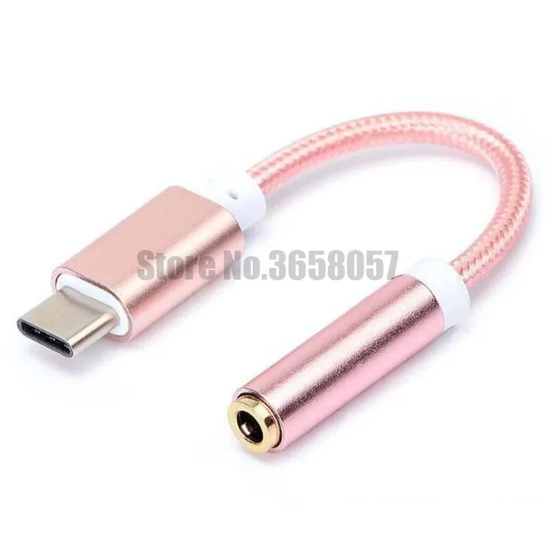 200 шт Type C разъем для наушников кабель Переходник USB на 3 5 мм с разъемом подачи