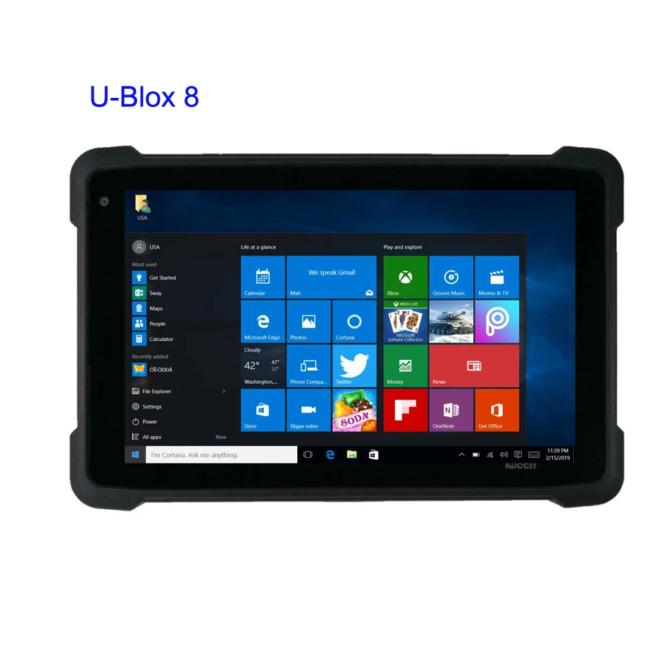 Китай K81H Windows 10 домашний водонепроницаемый планшетный ПК 8 дюймов UBlox M8 GPS GNSS карта
