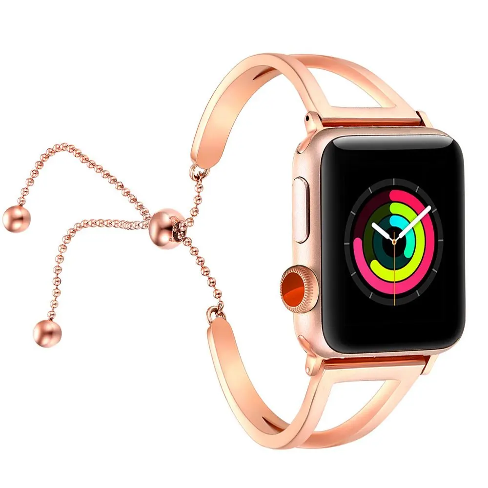 Роскошный металлический ремешок из нержавеющей стали для apple watch 3/2/1 42 38 мм