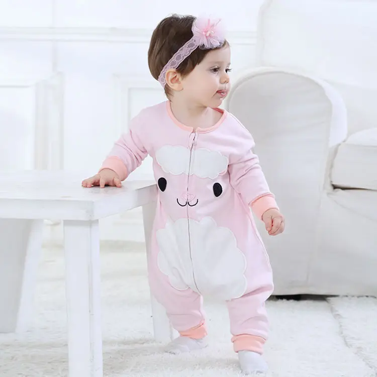 

Retail 2018 Lovely sheep baby romper New Childrens cartoon Sleeping Wear Animal Onesies Homewear Piece children clothing 72