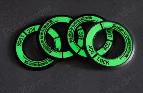 

Luminous Glow ignition switch decoration Key Ring cover Sticker For Kia K5 K3 K2 for Verna/Fcrte/Sportage R