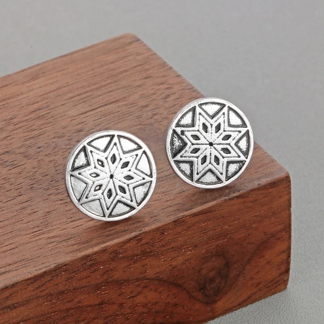 Винтажные золотые славянские звезды Kinitial серьги гвоздики для девушек и мужчин