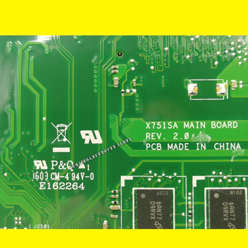Материнская плата X751SA N3050 процессор 4 Гб ОЗУ материнская для ноутбука For Asus X751S X751SJ