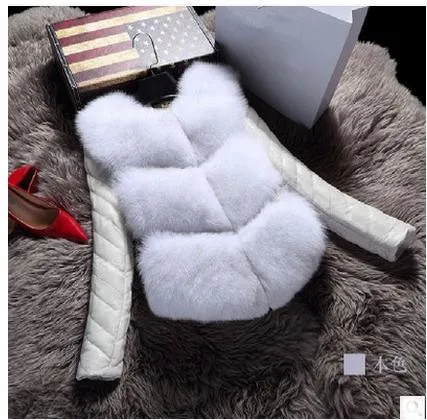 Новое поступление женские лоскутные куртки из овечьей кожи меховые со съемными