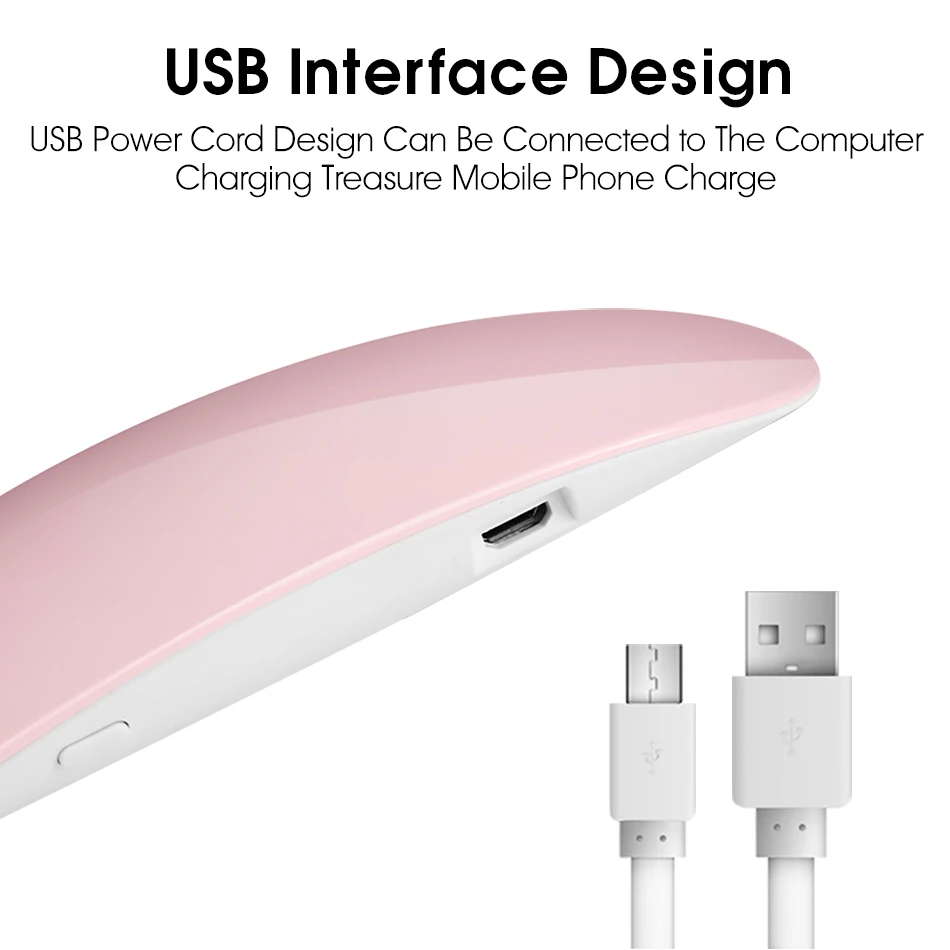 MORDDA 6W Nail Lamp For Manicure UV LED All Nails Dryer Curing Gel Polish Hybrid Varnish USB Ice Art Tool |