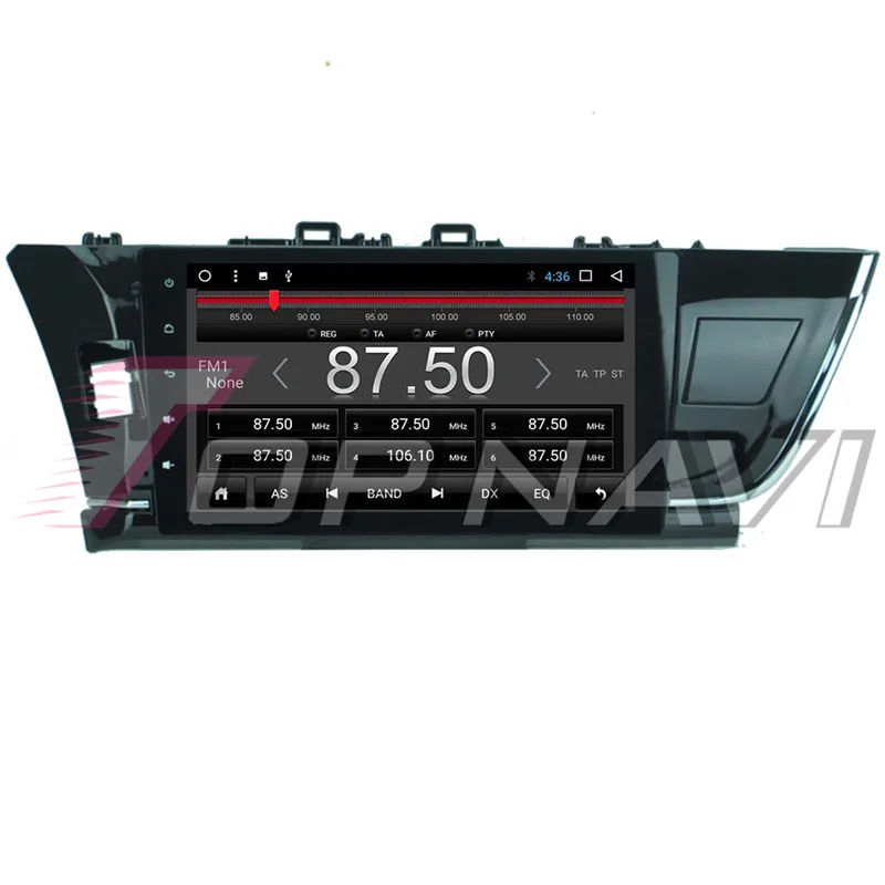 Автомобильный плеер для Toyota COROLLA 2014-2016 10 1 дюйма Android 8 автомобильный GPS-навигатор