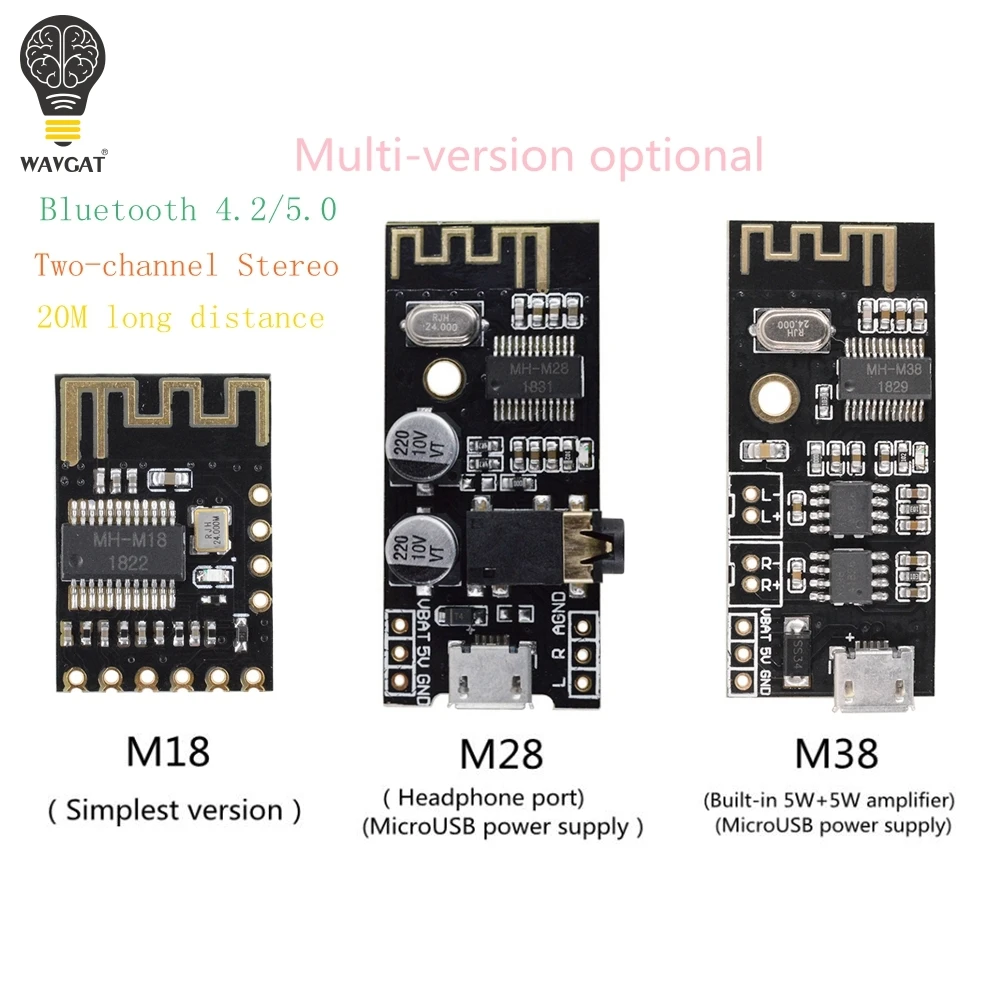 WAVGAT беспроводной Bluetooth MP3 аудио приемник плата BLT 4 2 mp3 декодер не допускающий