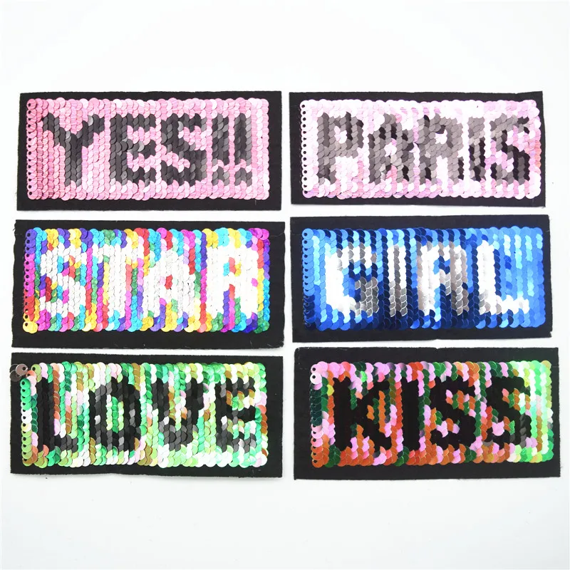 12 шт. нашивка с надписью Yes pari star love kiss girl | Дом и сад