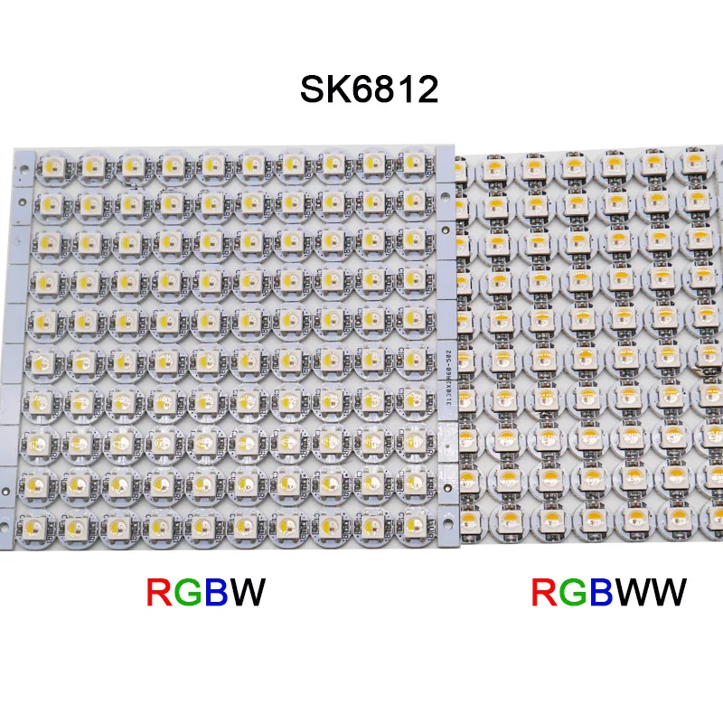 Светодиодный теплоотвод 5050 SMD RGB SK6812 IC 5 в постоянного тока светодиодный RGBW/RGBWW 100