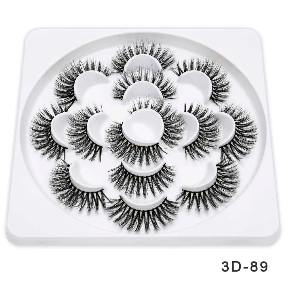 3D89 SEXYSHEEP 2/4/7 пар искусственной 3D норковые ресницы натуральные длинные накладные ресницы объем Накладные ресницы макияж расширение ресницы «maquiagem» - Цвет: 3D89