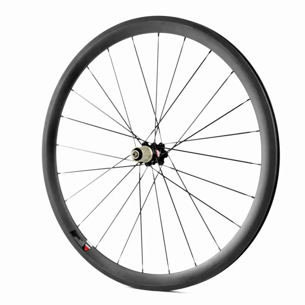 Карбоновые наклейки для колес могут быть предложены 38 мм 700C roue carbone bike трубчатый