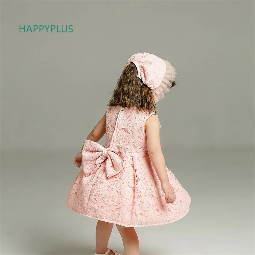 HAPPYPLUS Lace Elegant Baby Dresses Girl Newborn First Birthday Dress for Girls 2 Year Outfits Baptism Babies Princess |