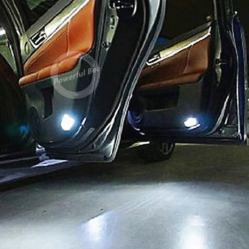 2 х CANBUS Белый светодиод оригинальный автомобиль Добро пожаловать Дверь лампы без