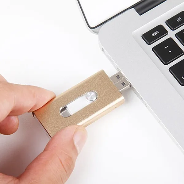 Металлический USB накопитель I Flash для iPhone/iPad/iPod IOS 8pin флэш Iphone 7 7plus 5S 6S plus Ipad Pro MiNi