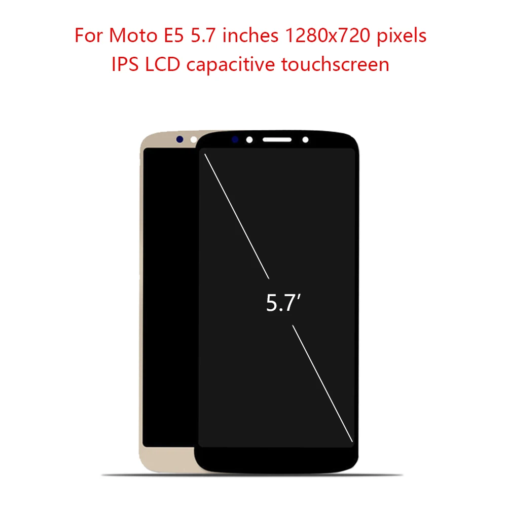 5," для Motorola Moto E5 XT1944-2 XT1944-4 ЖК-дисплей дигитайзер сенсорный экран с рамкой в сборе для Moto E5 дисплей XT1944