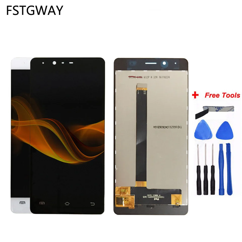 FSTGWAY высокое качество Протестировано для BQ BQS 5060 тонкий ЖК дисплей + сенсорный