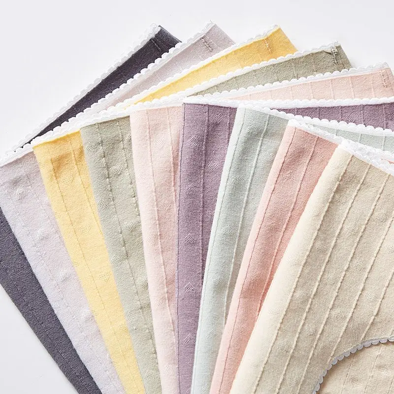 Женские сексуальные трусы однотонные вертикальные жаккардовые тонкие мягкие