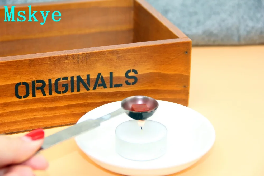 Mskye лаковое уплотнение свечи восковое восковая свеча белый круг воска|Ювелирная