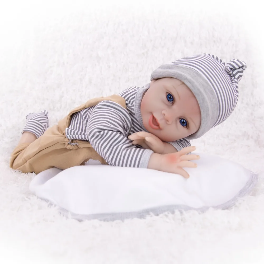 Кукла reborn 55 см с милой смайликой реалистичные силиконовые детские куклы кукла BeBe