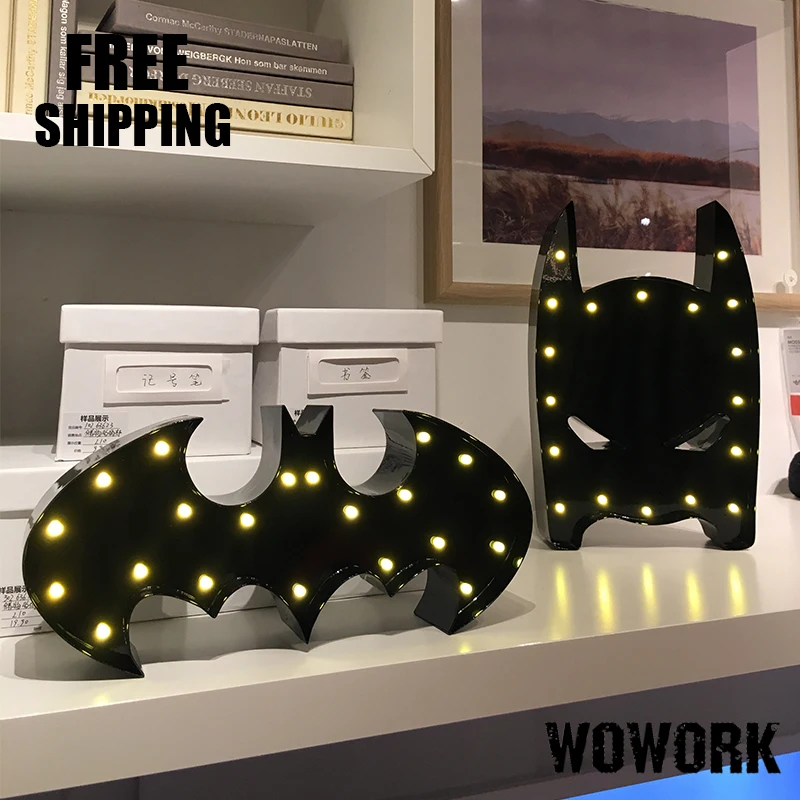 LED Рождественская Letter металла bat свет шатер огни Letters помещении украшения на