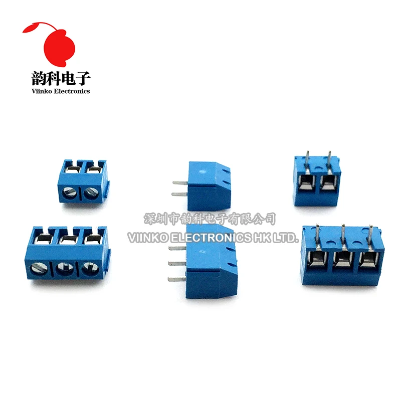 

100pcs KF301-2P KF301-5.0-2P KF301 2Pin 5.08mm Plug-in Screw