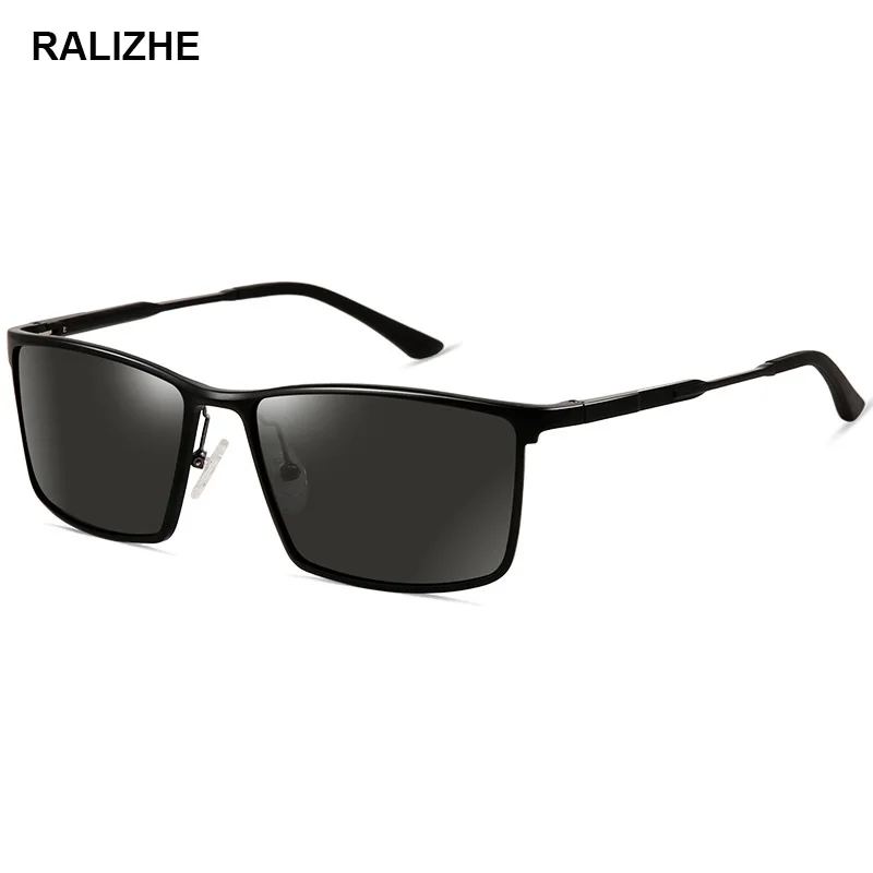 

RALIZHE New Brand Designer Men's Polarized Luxury Sunglasses Rectangle Black Driving Sport Anti-Glare Sun Glasses gafas de sol