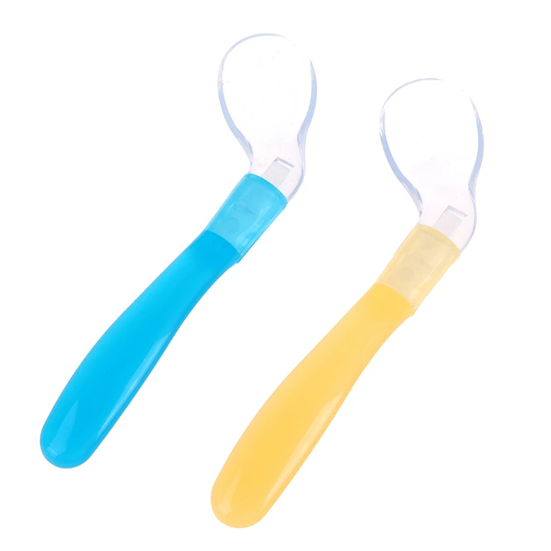 Детская безопасная силиконовая ложка для детей детские столовые приборы ложки