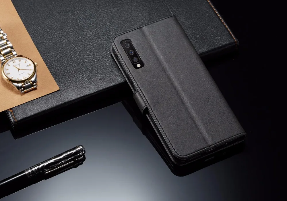 Чехол для телефона для samsung Galaxy A30, чехол для samsung A30 A 30, кожаный чехол-книжка, Ретро стиль, простые отделения для карт, Fundas