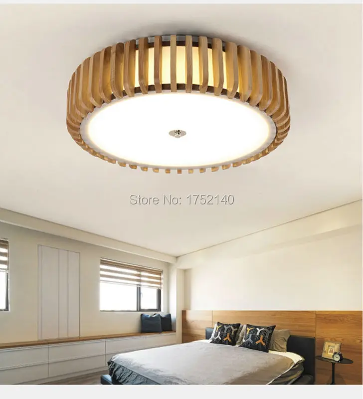 Китайский деревянный светодиодный потолочный светильник. Креативные деревянные