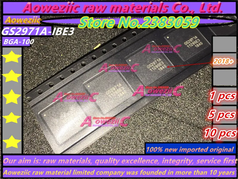 

Aoweziic 2018 + 100% новый импортный оригинальный GS2971A GS2971AIBE3 GS2971A-IBE3 BGA100 обработка видео IC