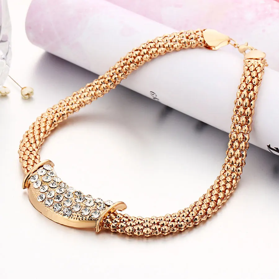 Мода Африканский комплект ювелирных изделий Свадебные бижутерного Серьги