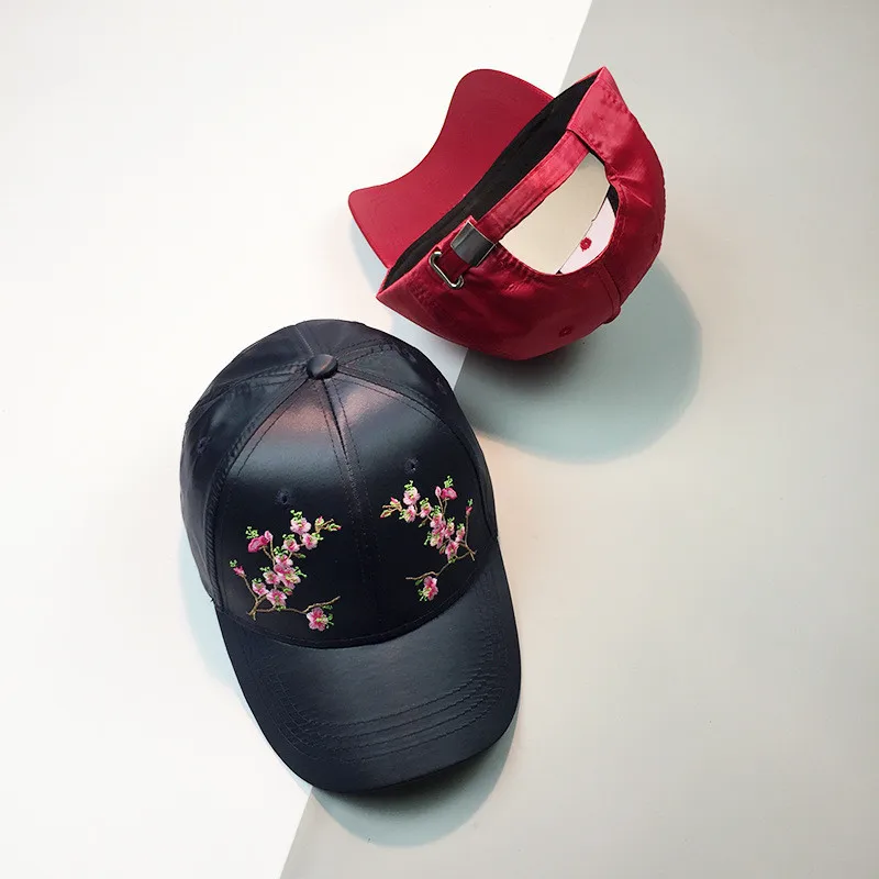 Новая высококачественная Женская Бейсболка с цветочной вышивкой красивая