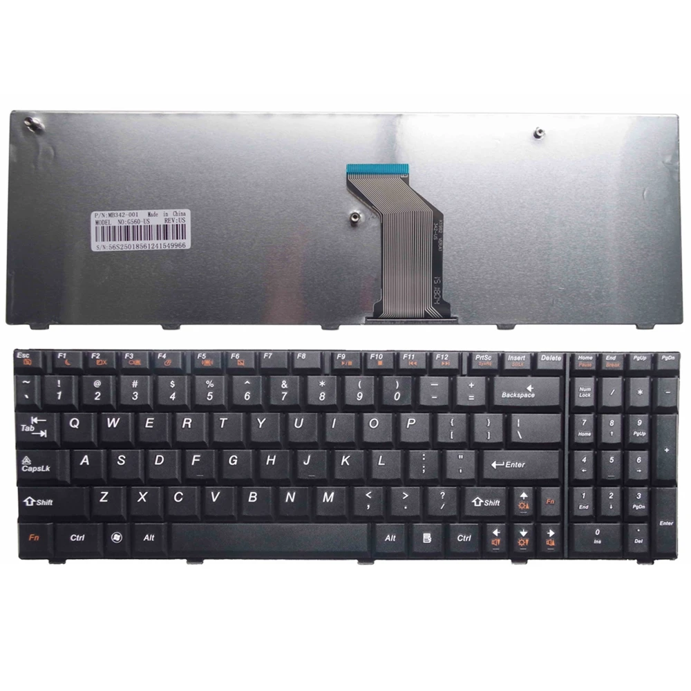 Клавиатура для ноутбука Lenovo IdeaPad G560, G560A, G565, G560L, черная, английская