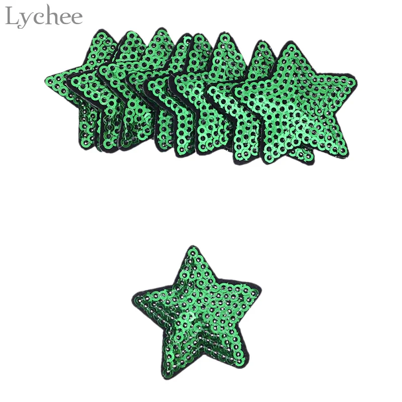 Патчи с блестками Lychee Life 10 шт. железные патчи для одежды аксессуары шитья | Дом и