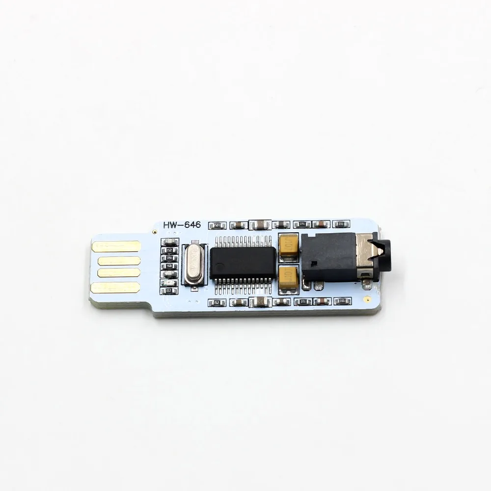 Мини PCM2704 USB Аудио Звуковая карта DAC декодер плата Бесплатный диск для ПК