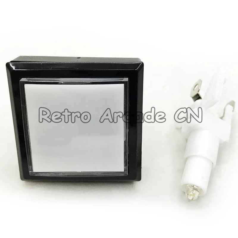 

Free shipping 100pcs 44 x 44 square push button with microswitches led lamp holder for Casino slot game machine arcade cabine