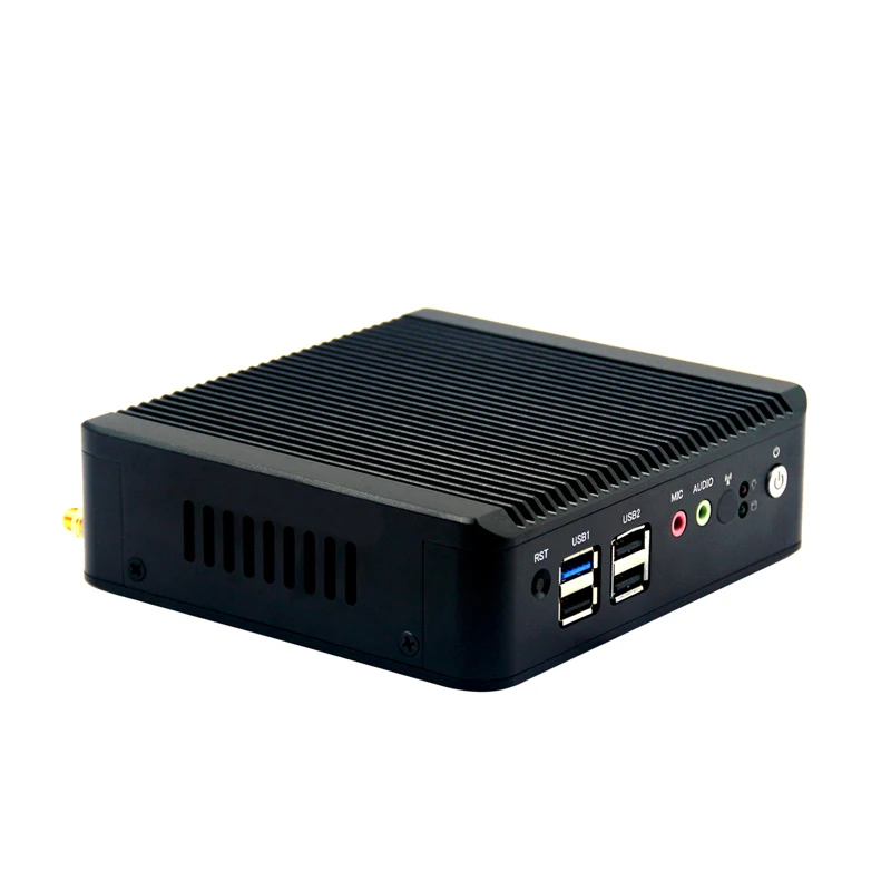 Мини-ПК J1900 Четырехъядерный 4G ОЗУ Windows 10 двойная LAN безвентиляторный