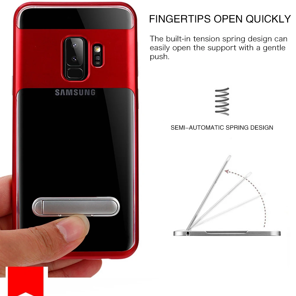 Противоударный держатель чехол для телефона samsung S9 S8 S7 S6 Edge Plus A3 A5 J3 J5 J7 Note 4 5 8