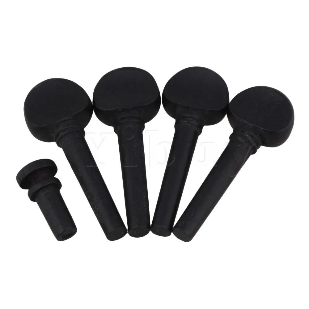 Yibuy черные эбеновые 3/4 скрипки тюнеры с хвостовым концом 58x21 мм|violin mp3|violin necklaceviolin