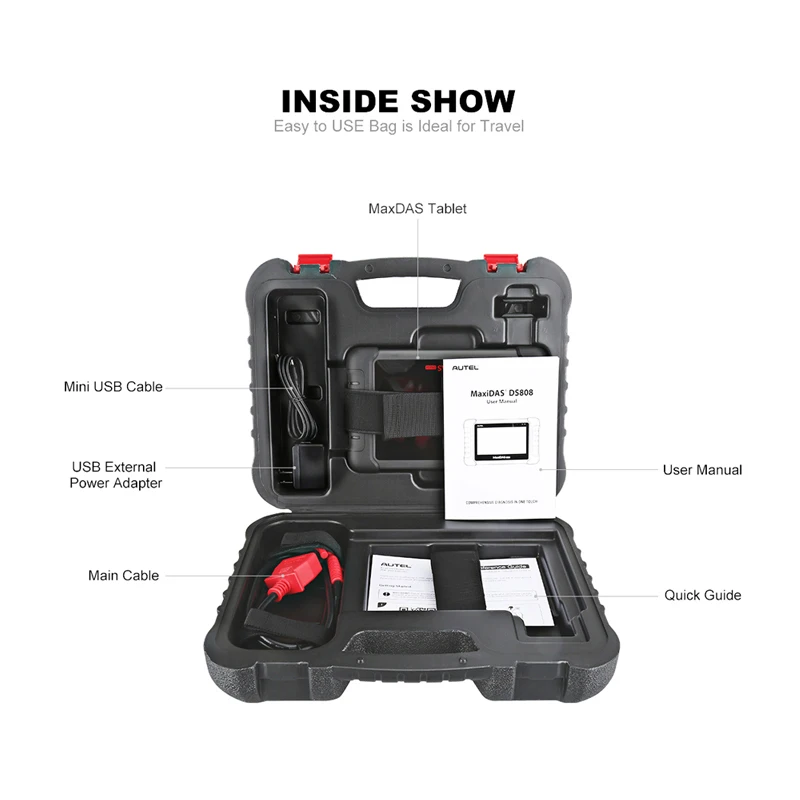 Autel Дистрибьютор autel MaxiDas DS808 автоматический диагностический инструмент OBD2 сканер ключ программист OBD Автомобильный инструмент обновление autel DS708