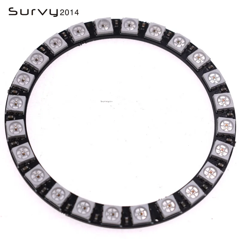 WS2812B модуль полоса 24 бит X WS2812 5050 RGB светодиодный кольцевой светильник со