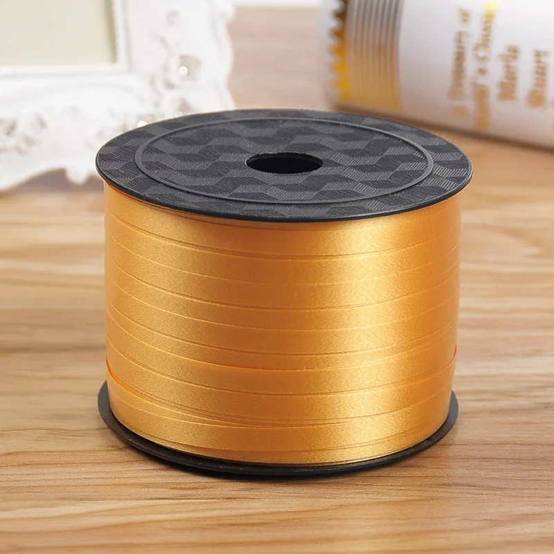 C-gold 90 м 100 ярдов воздушные шары атласные свадебные шары ленты рулон diy шары аксессуары День рождения украшения для детей и взрослых - Цвет: C-gold