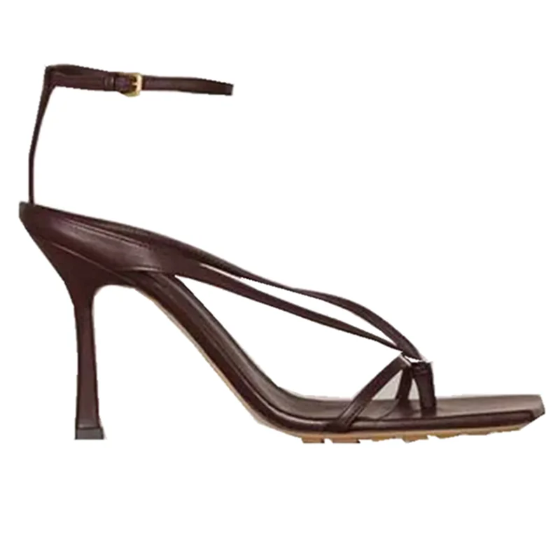 Туфли с перекрестной шнуровкой; Zapatos De Mujer; сандалии с квадратным носком; женская обувь; тонкий каблук сандалии; Mujer; коллекция года; обувь с пряжкой; слинбэки