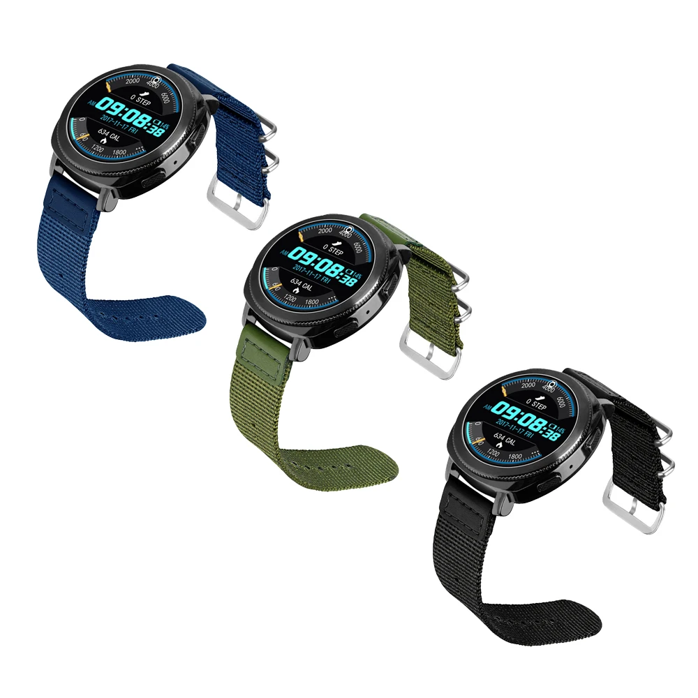 20 мм спортивный нейлоновый ремешок для Samsung Gear S4 S2 Galxy часы 42 сменный Браслет