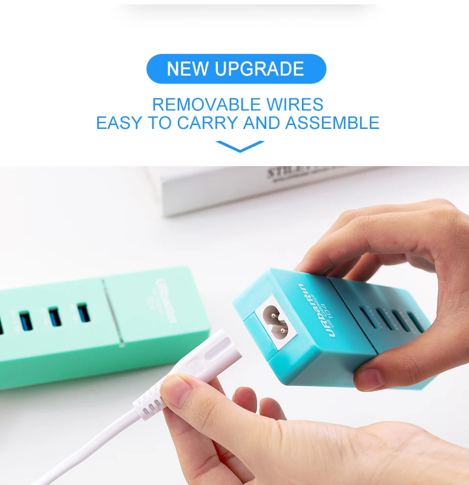 Urbantin 4 USB зарядное устройство для мобильного телефона 2.1a/2.4A Быстрая зарядка usb кабель интеллектуальное зарядное устройство для iphone samsung xiaomi