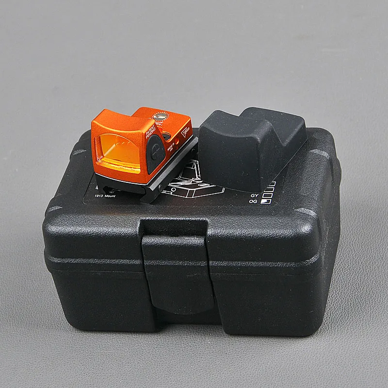 Trijicon RMR Orange RMR красный точечный прицел Коллиматорный прицел Подходит Glock 20 мм Вивер рельс мини рефлекторный прицел ружье прицел - Цвет: Trijicon RMR Orange